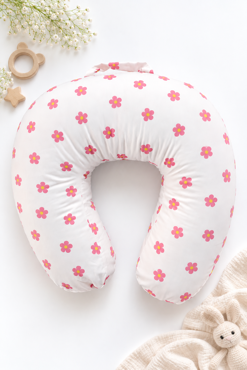 Pink Blossom Baby Feeding Pillow