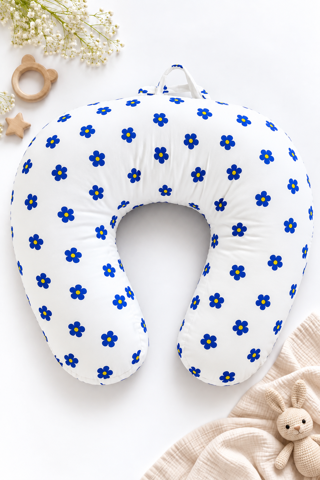 Blue Blossom Feeding Pillow