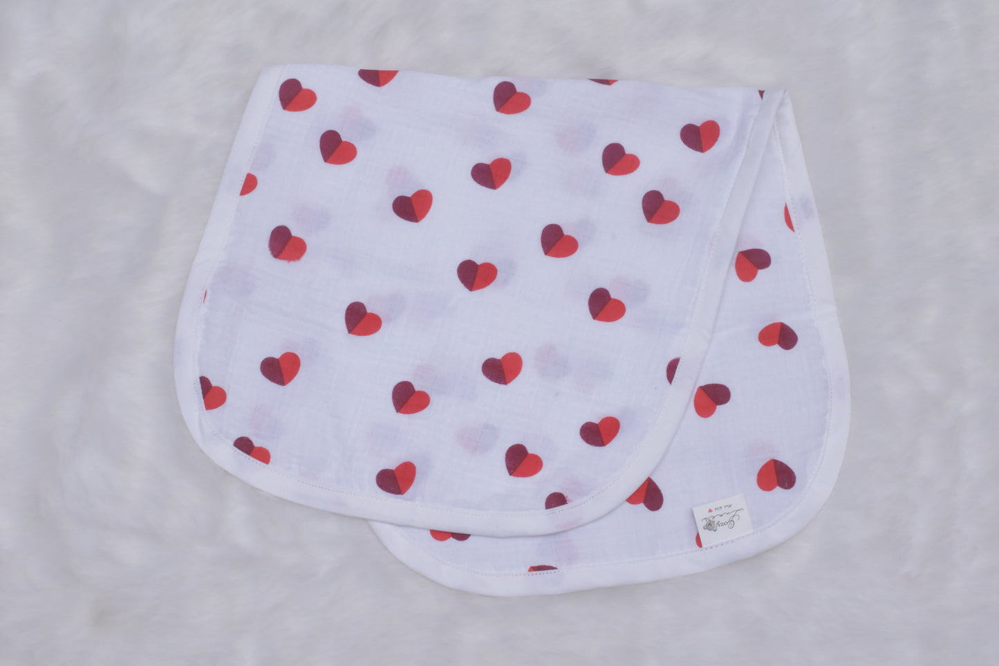 Valentine Burp cloth
