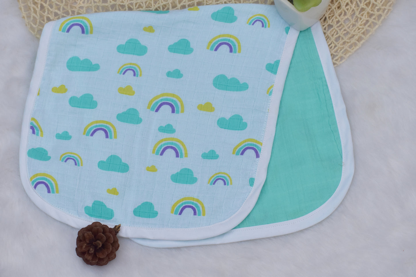 Cloudy Burp cloth