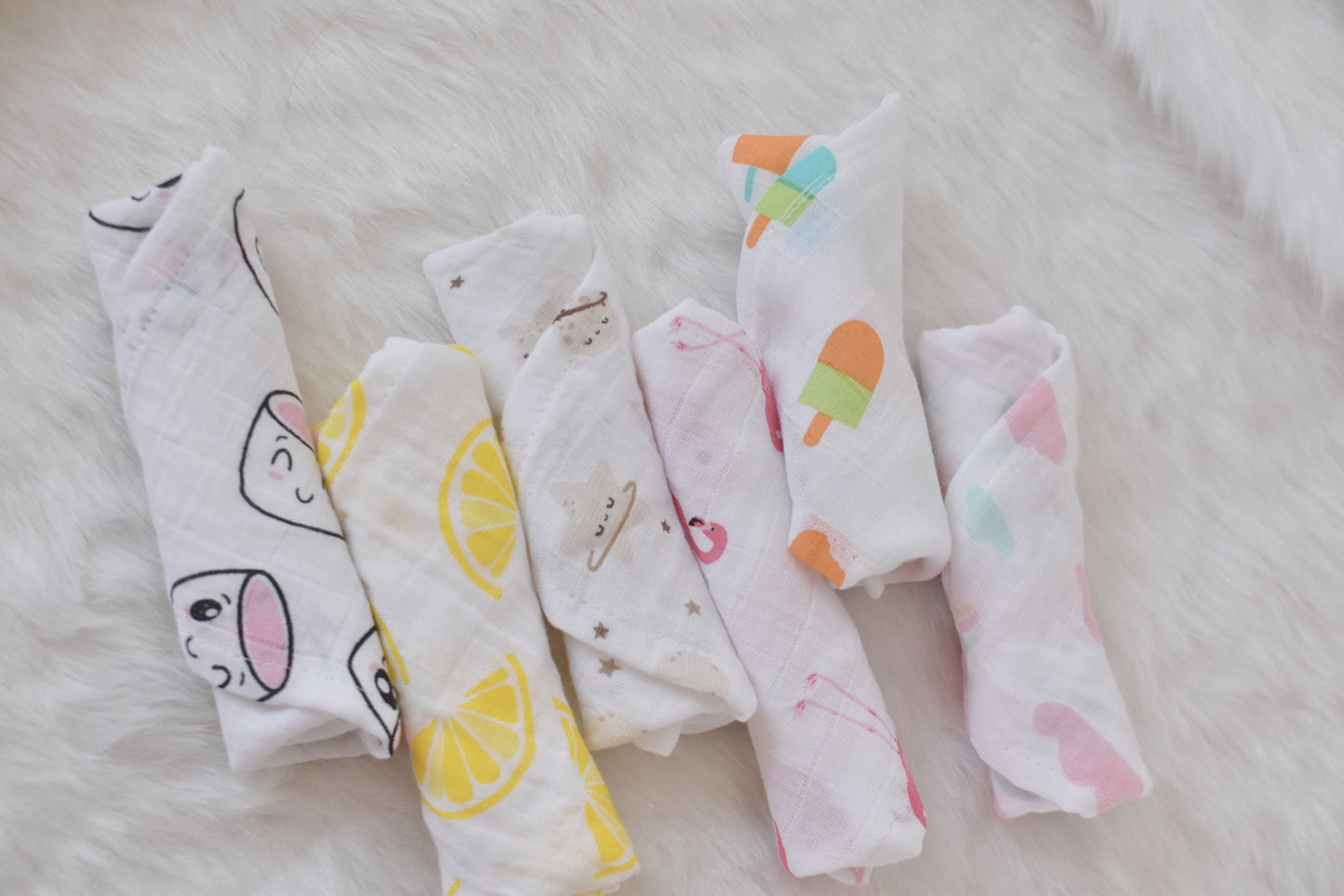 Set of 5 wash cloth - Assorted pack