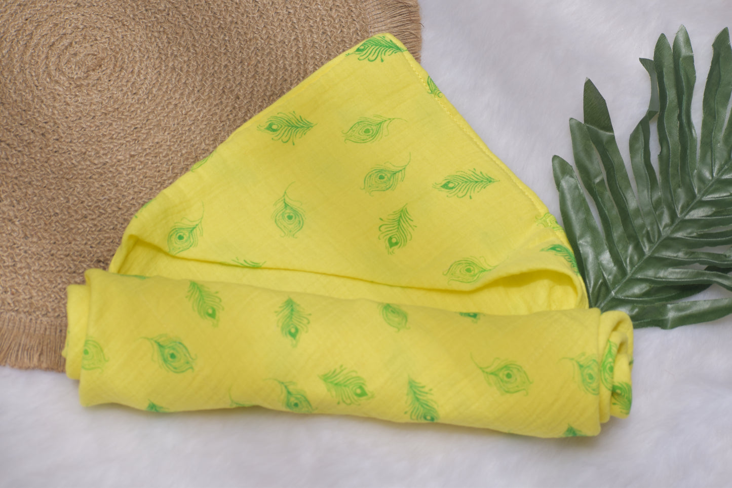 Feather Reversible Hood Towel/ Receiving Blanket