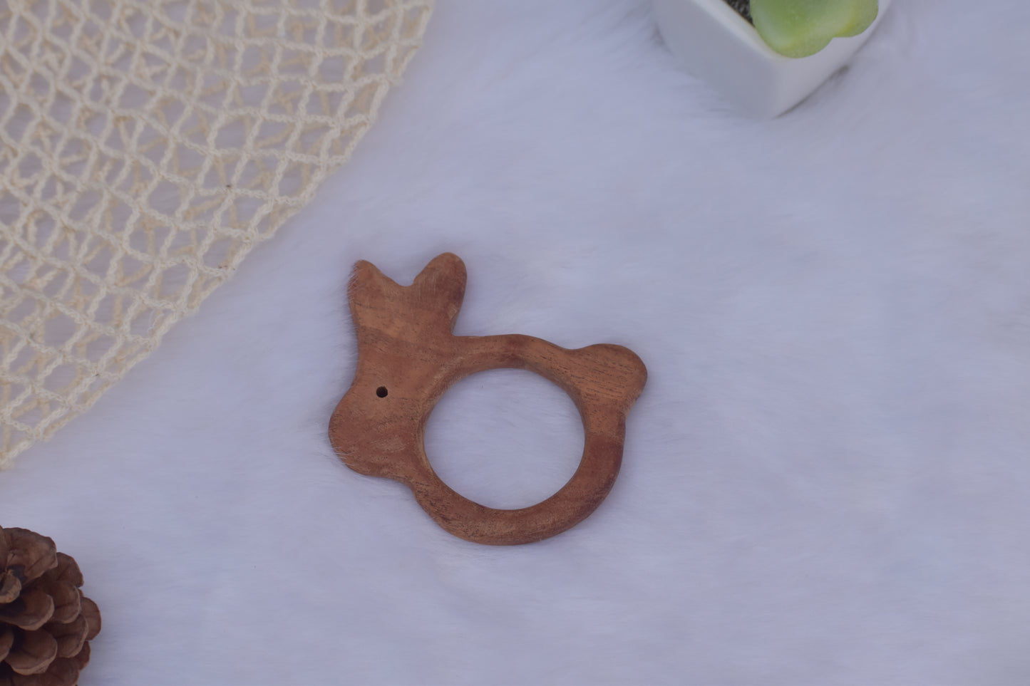 Neem wood teether - Bunny