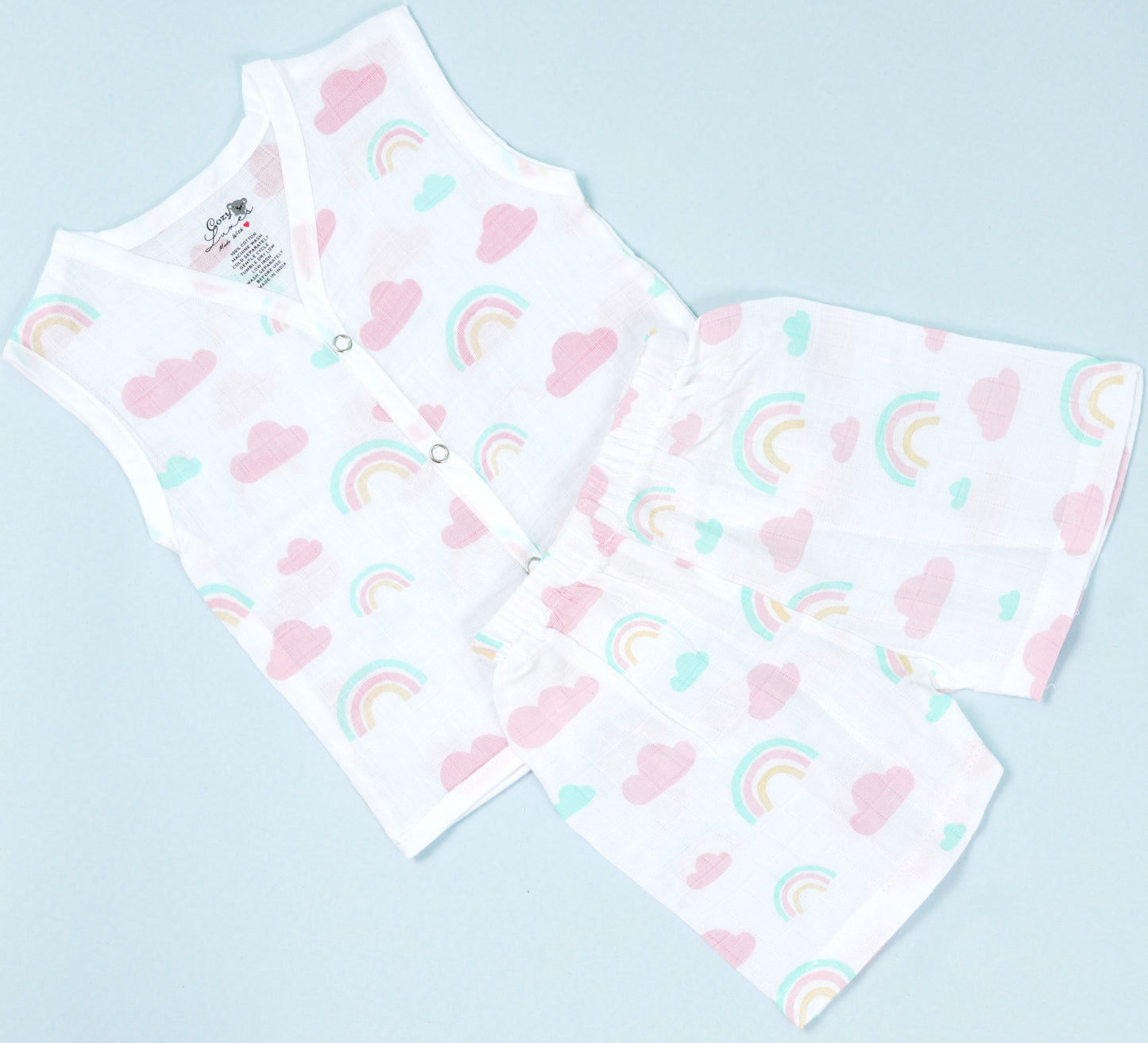 Sleeveless Co ords Rainbow