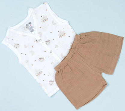 Sleeveless Galaxy & Solid co ords