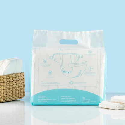 Natural Bamboo Diapers Small (3-6Kg) (25 pcs in a pack)