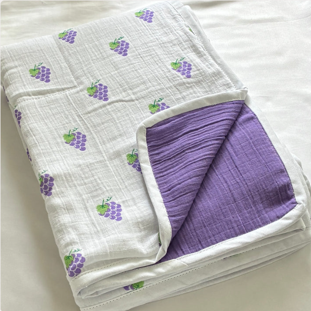 Purple Grapes reversible  Blanket