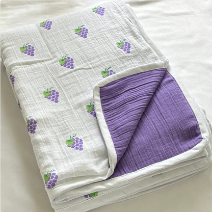 Purple Grapes reversible  Blanket