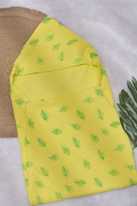 Feather Reversible Hood Towel/ Receiving Blanket
