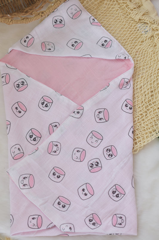 MashMellow Reversible Hood Towel/Receiving Blanket