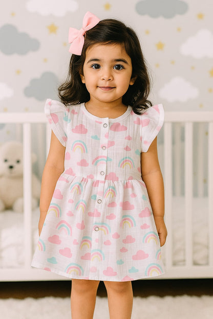 Rainbow Ruhi Frock