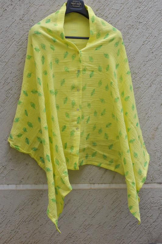 Feather Feeding shawl/ Shirt