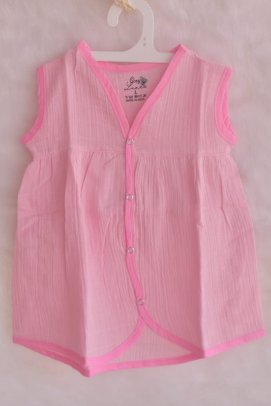 Iyal Solid Pink Frock