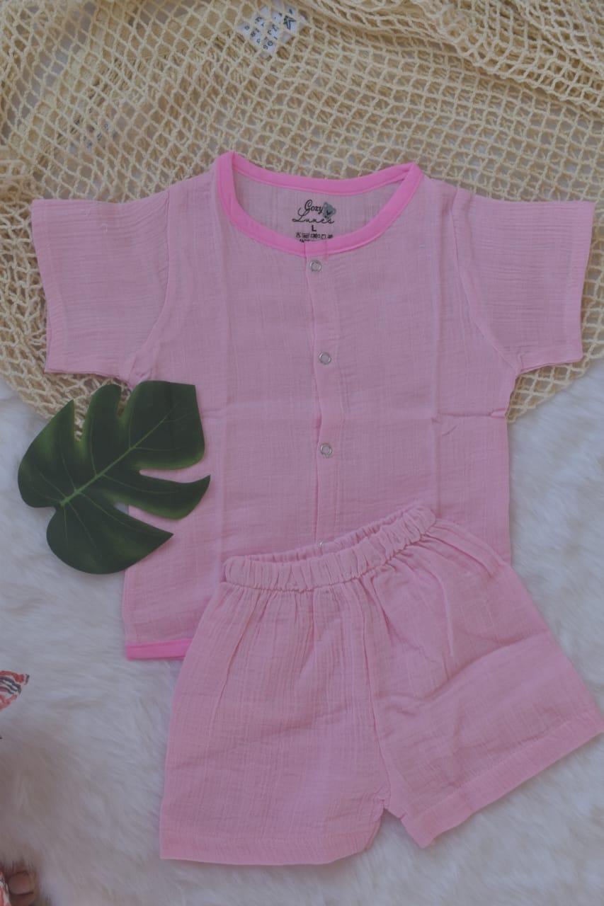 Pink Solid Co ords