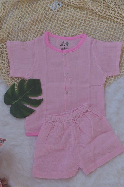 Pink Solid Co ords
