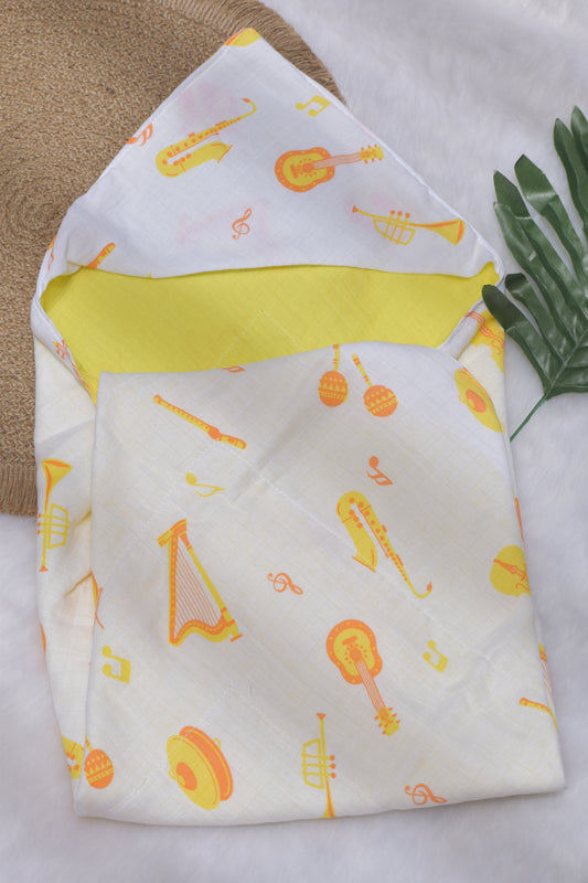 Melody Reversible Hood Towel/ Receiving Blanket