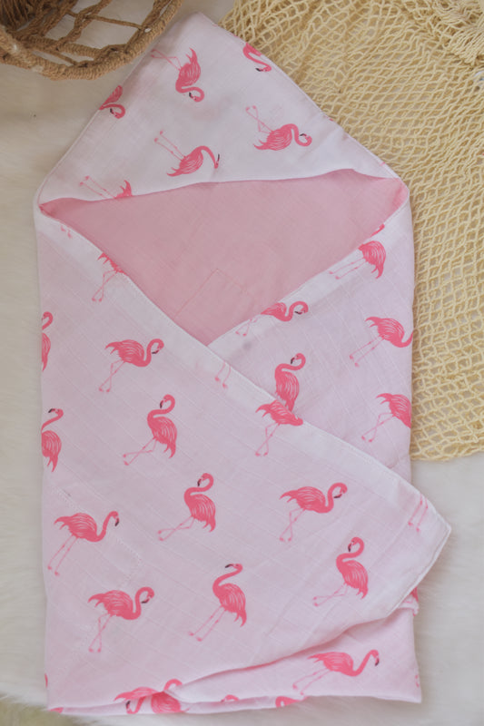 Flemingo Reversible HoodTowel/Receiving Blanket