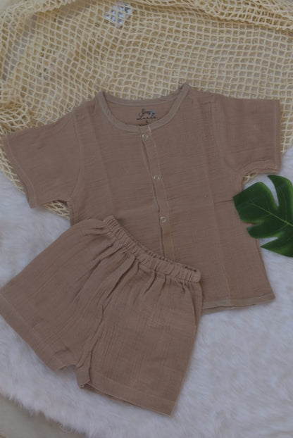 Brown Solid Co ords